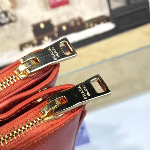 Prada Saffiano Leather Bag 33cm Fall Winter 2016 Bag Collection Orange