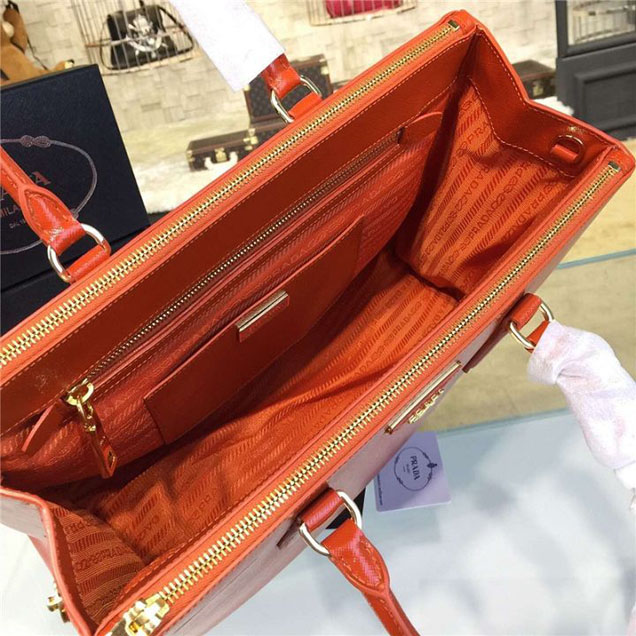 Prada Saffiano Leather Bag 33cm Fall Winter 2016 Bag Collection Orange