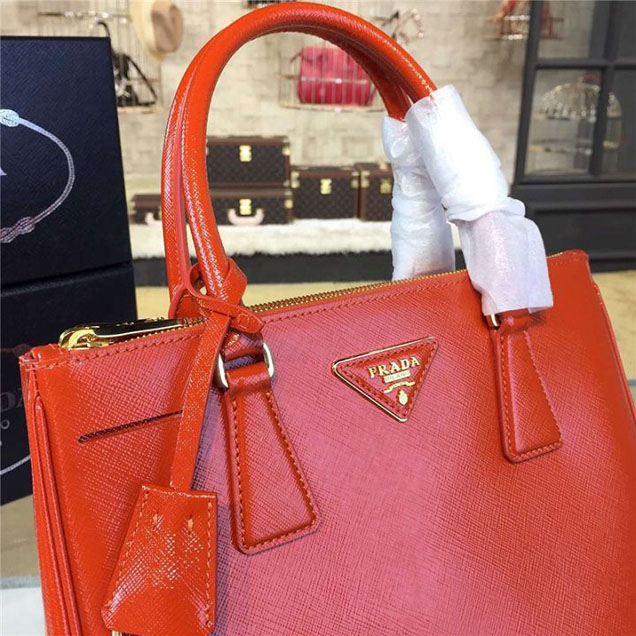 Prada Saffiano Leather Bag 28cm Fall Winter 2016 Bag Collection Orange