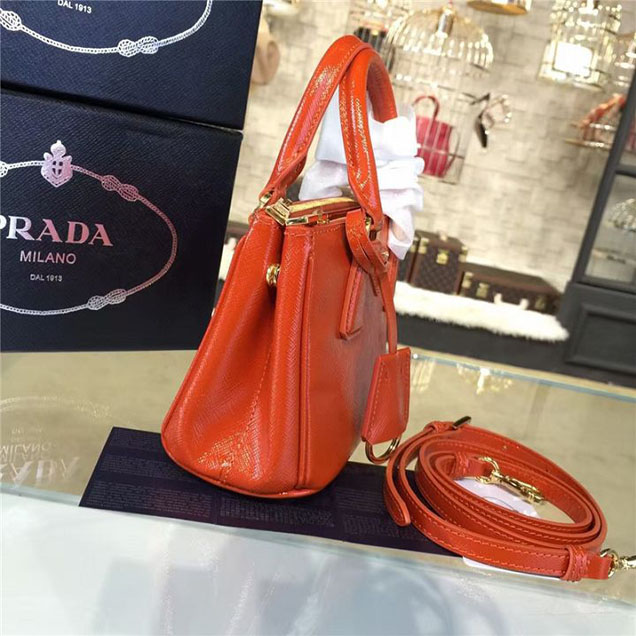 Prada Saffiano Mini Bag 18cm Fall Winter 2016 Bag Collection Orange