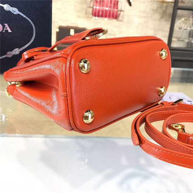 Prada Saffiano Mini Bag 18cm Fall Winter 2016 Bag Collection Orange
