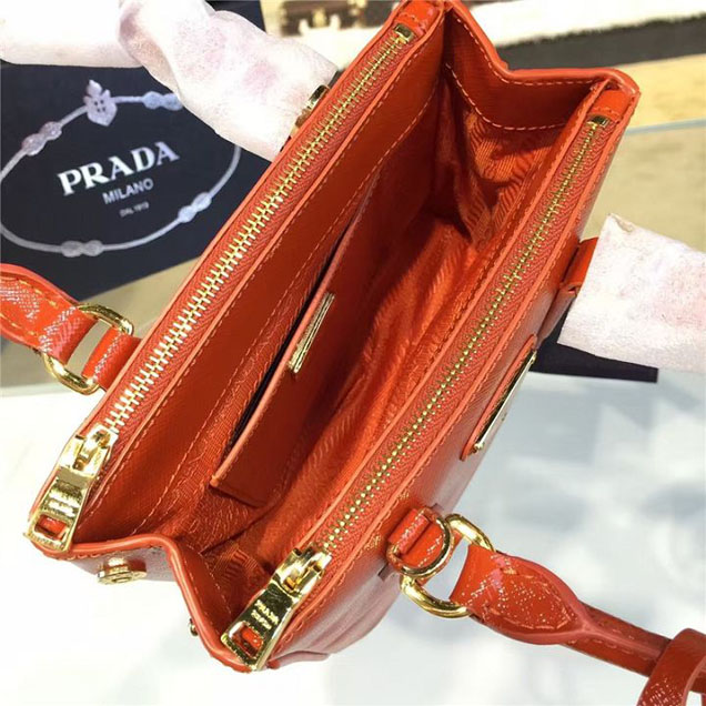 Prada Saffiano Mini Bag 18cm Fall Winter 2016 Bag Collection Orange
