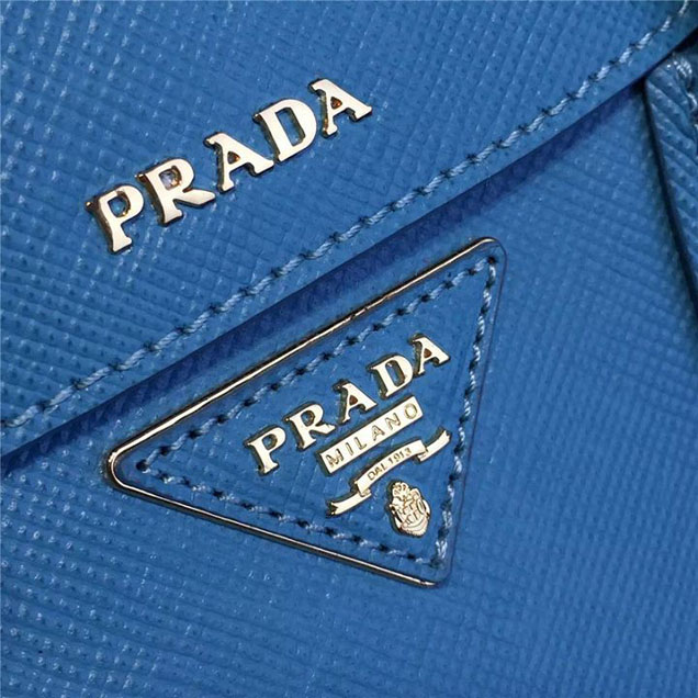 Prada Saffiano Double Handle Tote Bag 26cm Fall Winter 2016 Bag Collection Turquoise