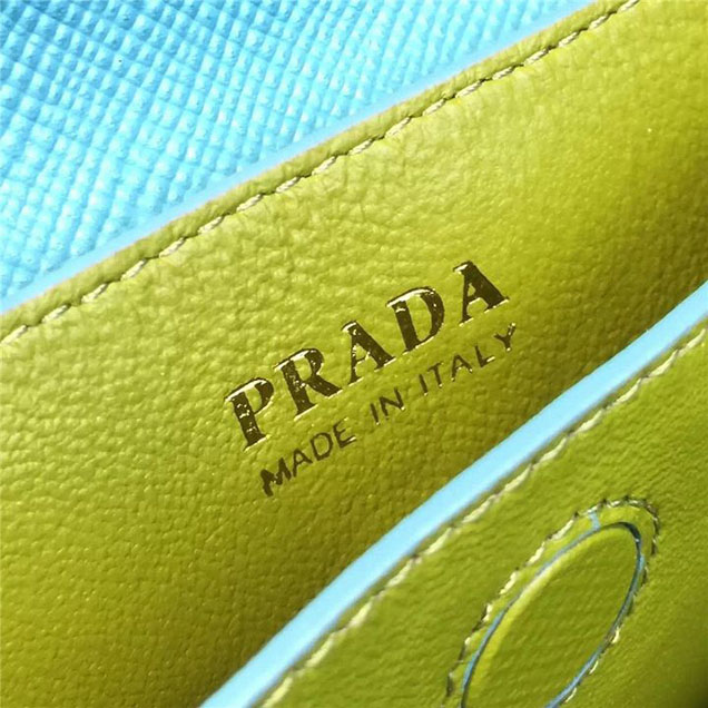 Prada Saffiano Double Handle Tote Bag 33cm Fall Winter 2016 Bag Collection Turquoise