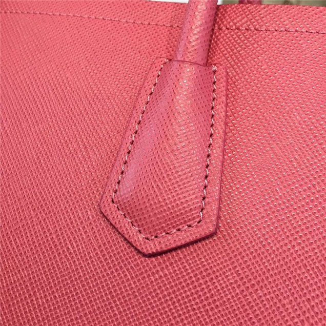 Prada Saffiano Double Handle Tote Bag 30cm Fall Winter 2016 Bag Collection Rose Pink