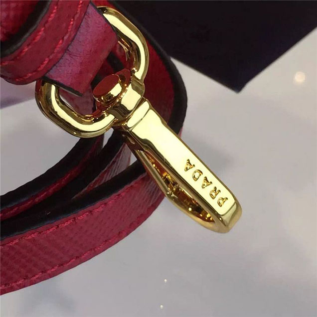 Prada Saffiano Leather Double Handle Tote Bag 30cm Fall Winter 2016 Bag Collection Red