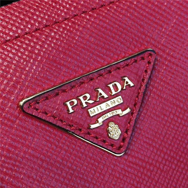 Prada Saffiano Leather Double Handle Tote Bag 30cm Fall Winter 2016 Bag Collection Red