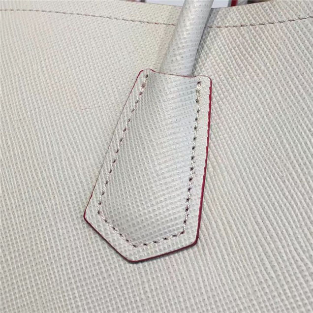 Prada Saffiano Double Handle Tote Bag 35cm Fall Winter 2016 Bag Collection White