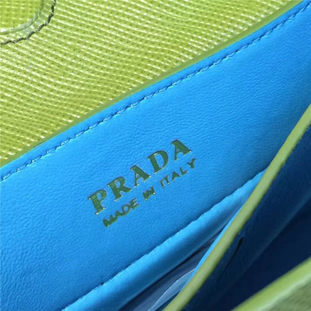 Prada Saffiano Double Handle Tote Bag 26cm Fall Winter 2016 Bag Collection Vert Green
