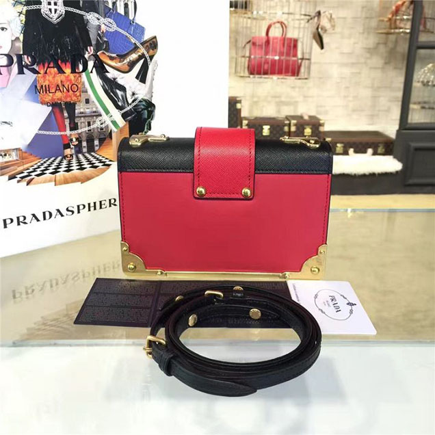 Prada Cahier Astrology Shoulder Bag Calfskin Leather 18cm Fall Winter 2016 Bag Collection Red