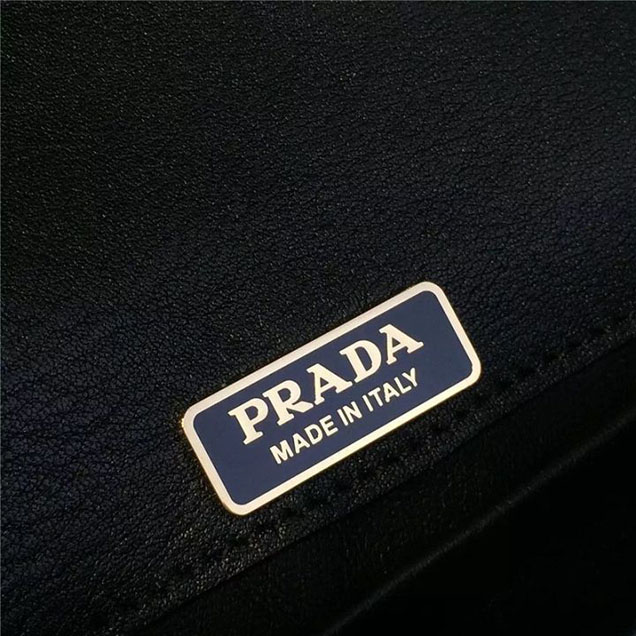 Prada Cahier Astrology Shoulder Bag Calfskin Leather 18cm Fall Winter 2016 Bag Collection Light Blue