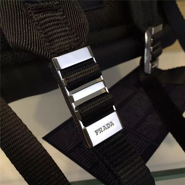 Prada Nylon Backpack 2VZ135 27cm Fall Winter 2017 Bag Collection Multi Gray Black Pink Green