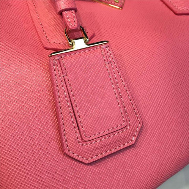 Prada Saffiano Double Handle Tote Bag 30cm Fall Winter 2016 Bag Collection Rosy Pink