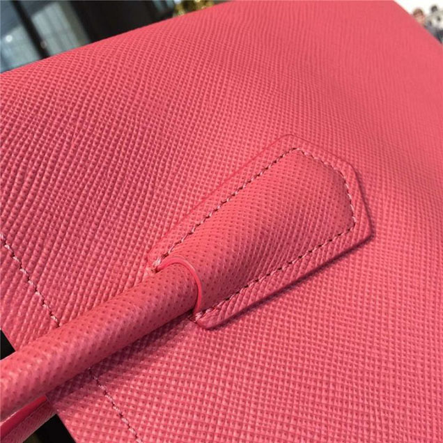 Prada Saffiano Double Handle Tote Bag 33cm Fall Winter 2016 Bag Collection Rosy Pink