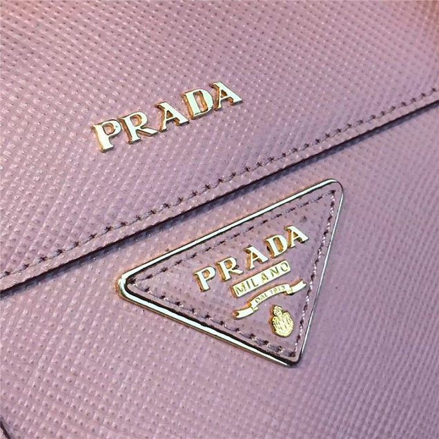 Prada Saffiano Double Handle Tote Bag 33cm Fall Winter 2016 Bag Collection Dusty Pink