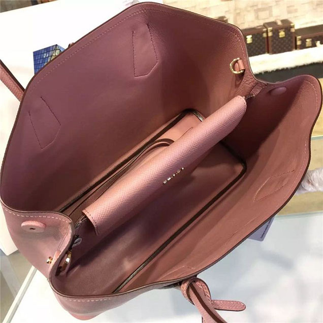 Prada Saffiano Double Handle Tote Bag 33cm Fall Winter 2016 Bag Collection Dusty Pink