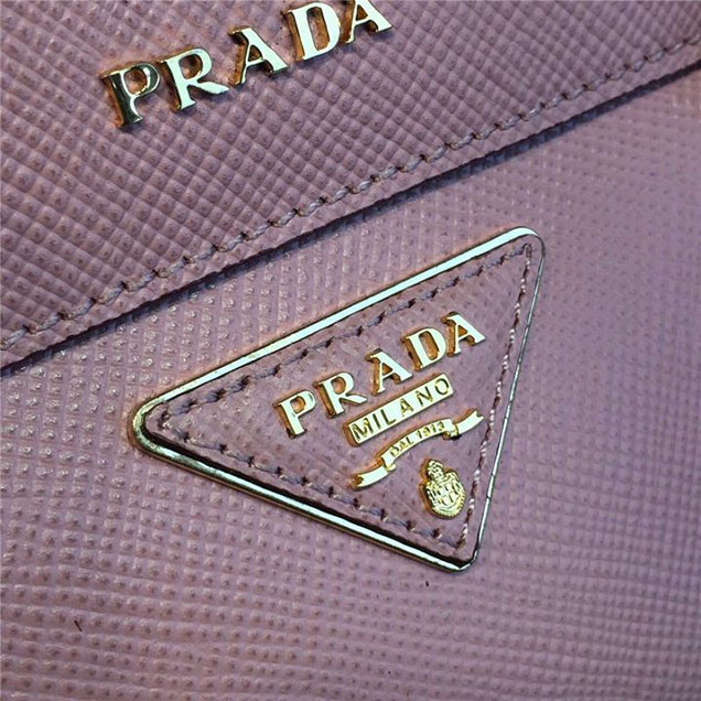 Prada Saffiano Double Handle Tote Bag 35cm Fall Winter 2016 Bag Collection Dusty Pink