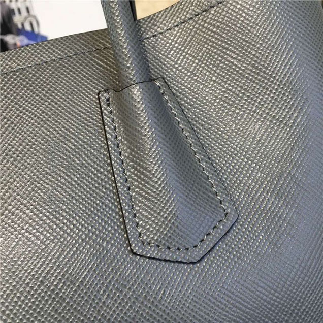 Prada Saffiano Double Handle Tote Bag 33cm Fall Winter 2016 Bag Collection Grey