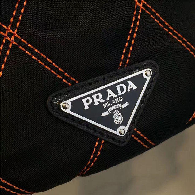 Prada Nylon Backpack 2VZ135 27cm Fall Winter 2017 Bag Collection Multi Black Yellow Red