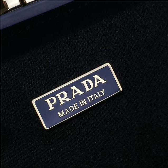Prada Lucite Robot Evening Clutch Bag 2VZ135 20cm Fall Winter 2017 Collection Multi Black