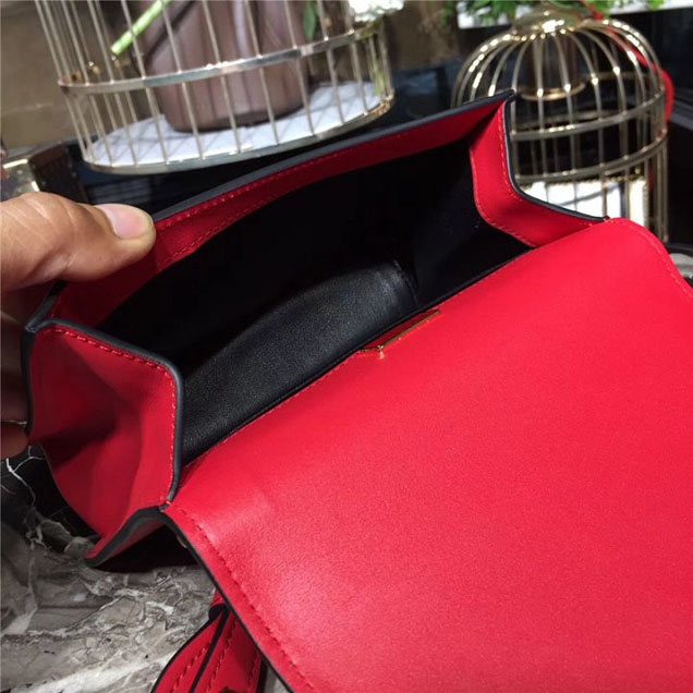 Prada Cahier Shoulder Bag 1BD075 Calfskin Leather 20cm Fall Winter 2017 Bag Collection Red