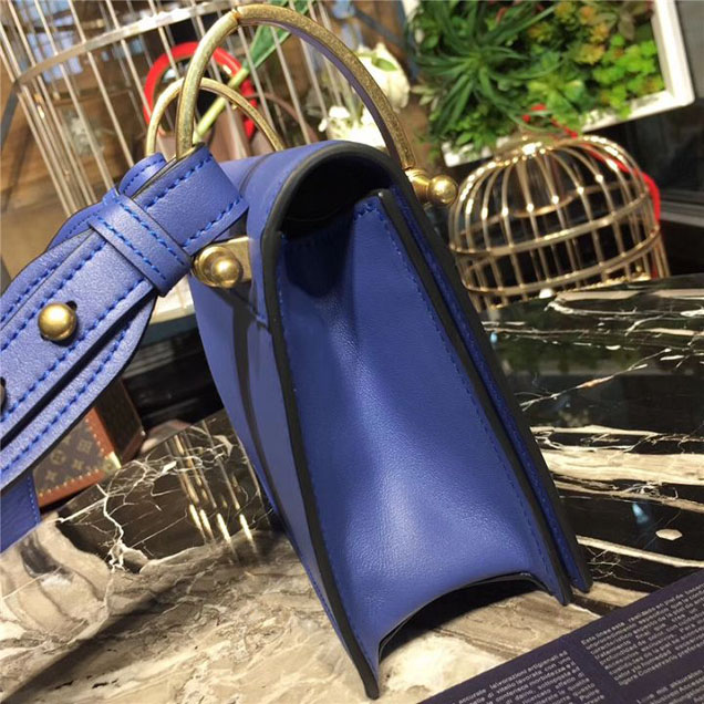 Prada Cahier Shoulder Bag 1BD075 Calfskin Leather 20cm Fall Winter 2017 Bag Collection Sky Blue