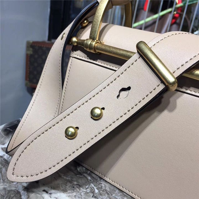 Prada Cahier Shoulder Bag 1BD075 Calfskin Leather 20cm Fall Winter 2017 Bag Collection Beige
