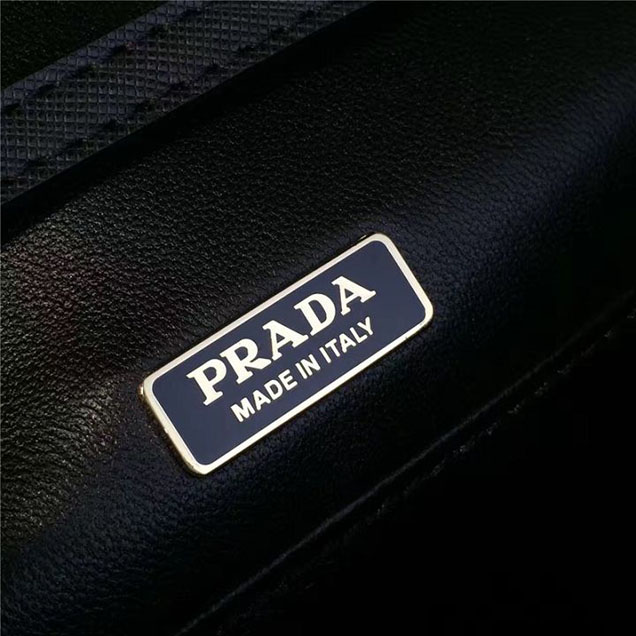 Prada Cahier Astrology Shoulder Bag Suede Calfskin Leather 18cm Fall Winter 2016 Bag Collection Black