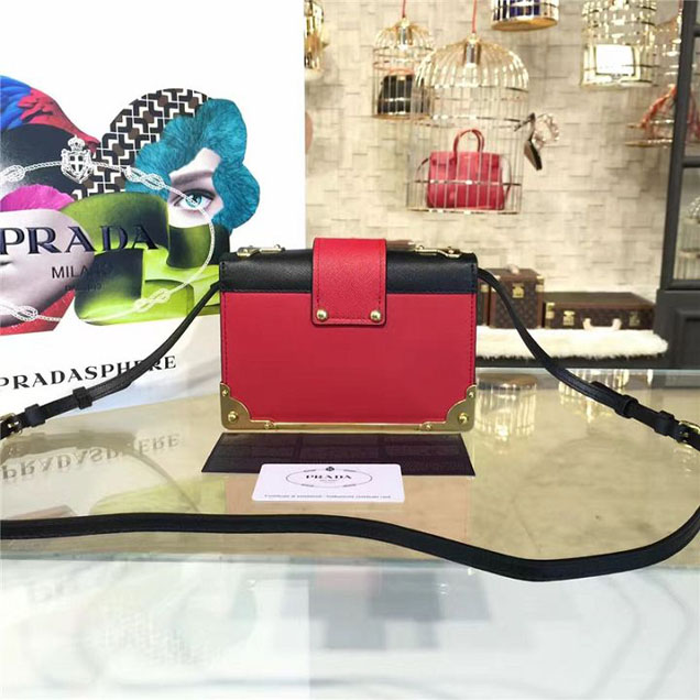 Prada Cahier Astrology Shoulder Bag Calfskin Leather 18cm Fall Winter 2016 Bag Collection Red