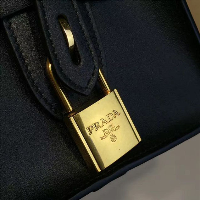 Prada Esplanade City Satchel Bag Saffiano Leather 30cm Fall Winter 2016 Bag Collection Black