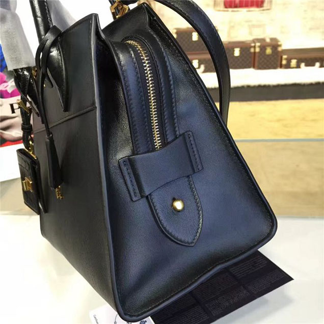 Prada Esplanade City Satchel Bag Saffiano Leather 30cm Fall Winter 2016 Bag Collection Black