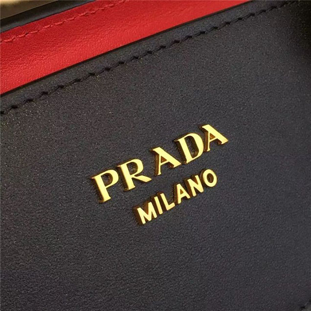 Prada Esplanade City Satchel Bag Saffiano Leather 30cm Fall Winter 2016 Bag Collection Red Black