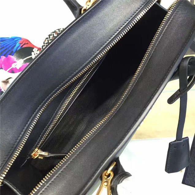 Prada Esplanade City Satchel Bag Saffiano Leather 30cm Fall Winter 2016 Bag Collection Olive Green Black