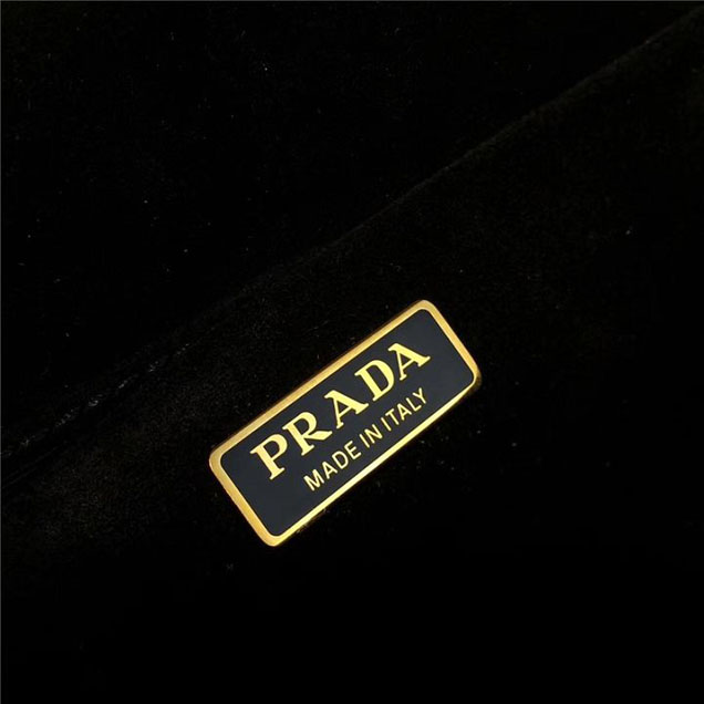 Prada Trompe L'oeil Velvet Cahier Bag 20cm 1BD075 Fall Winter 2017 Bag Collection Green Red
