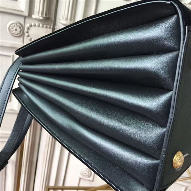 Prada Bibliotheque Tote Bag 30cm Suede Calfskin Leather Fall Winter 2017 Bag Collection Black Black