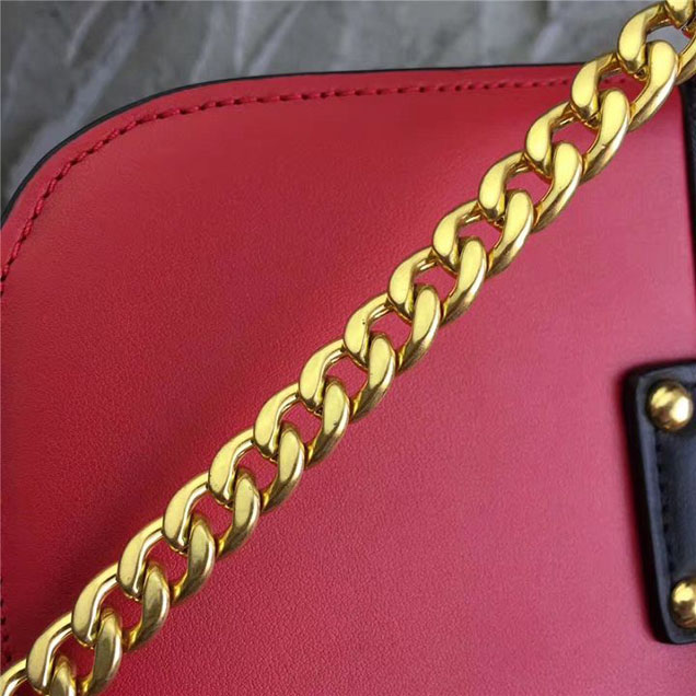 Prada Pionnière Belt Bag 16cm Calfskin Leather Fall Winter 2017 Bag Collection Red Black