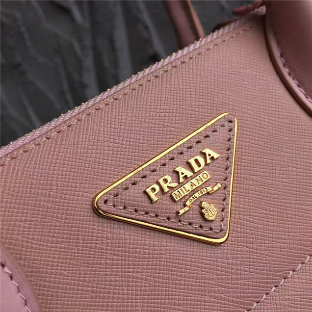 Prada Paradigme Saffiano 30cm Bag 1BA103 Calfskin Leather Fall Winter 2017 Bag Collection Pink White