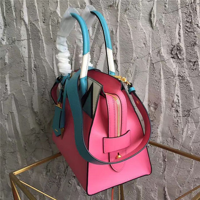 Prada Paradigme Saffiano 30cm Bag 1BA103 Calfskin Leather Fall Winter 2017 Bag Collection Begonia Pink Jade Green