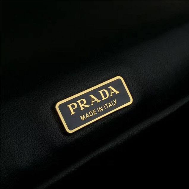 Prada Esplanade Saffiano Shoulder Flap Bag 22cm 1BH049 Calfskin Leather Fall Winter 2017 Bag Collection Begonia Pink Jade Green
