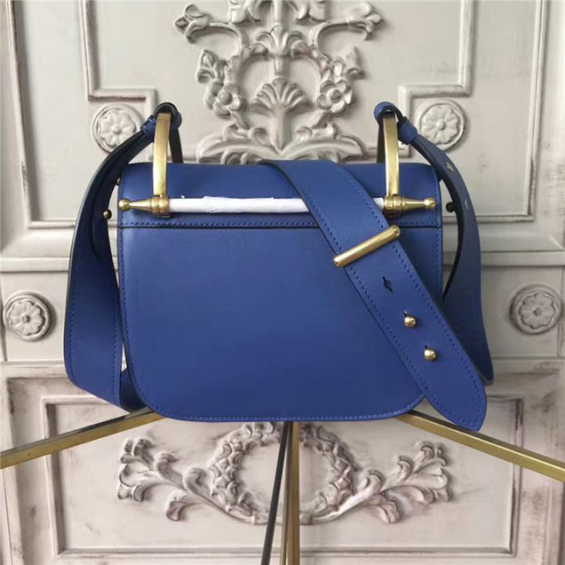 Prada Pionnière Bag 16cm 1BH070 Calfskin Leather Fall Winter 2017 Bag Collection Blue
