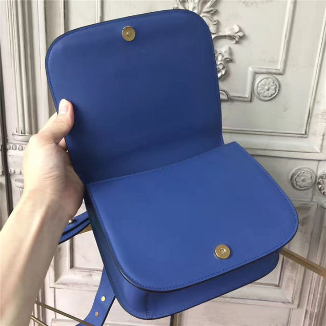 Prada Pionnière Bag 16cm 1BH070 Calfskin Leather Fall Winter 2017 Bag Collection Blue