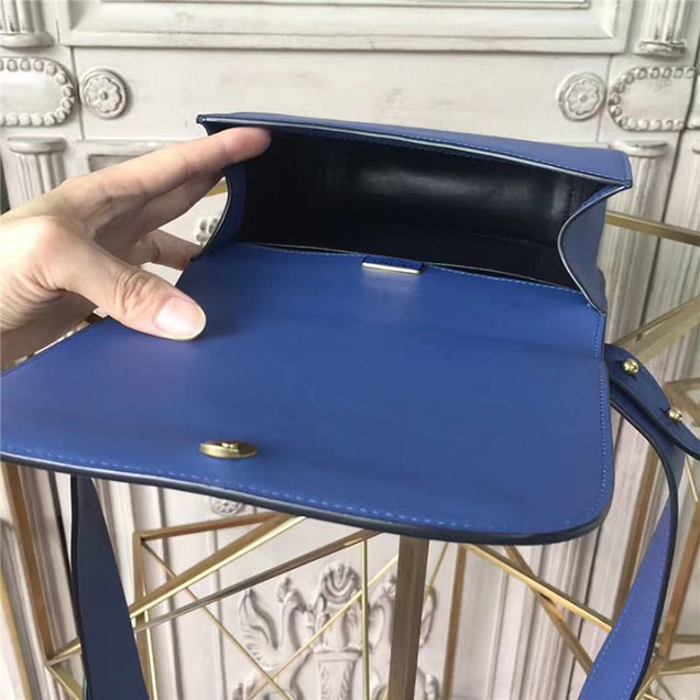 Prada Pionnière Bag 16cm 1BH070 Calfskin Leather Fall Winter 2017 Bag Collection Blue