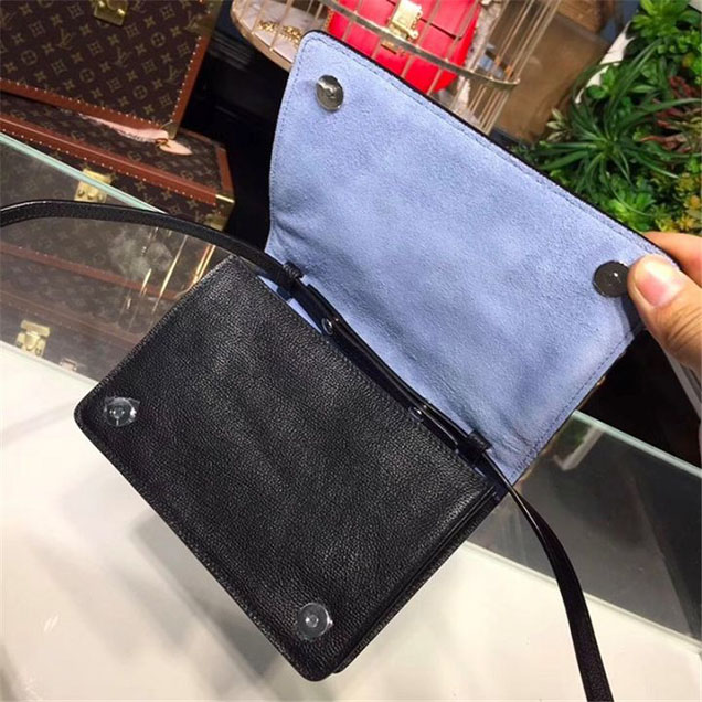 Prada Etiquette Bag 18cm 1BP006 Calfskin Leather Fall Winter 2017 Collection Black