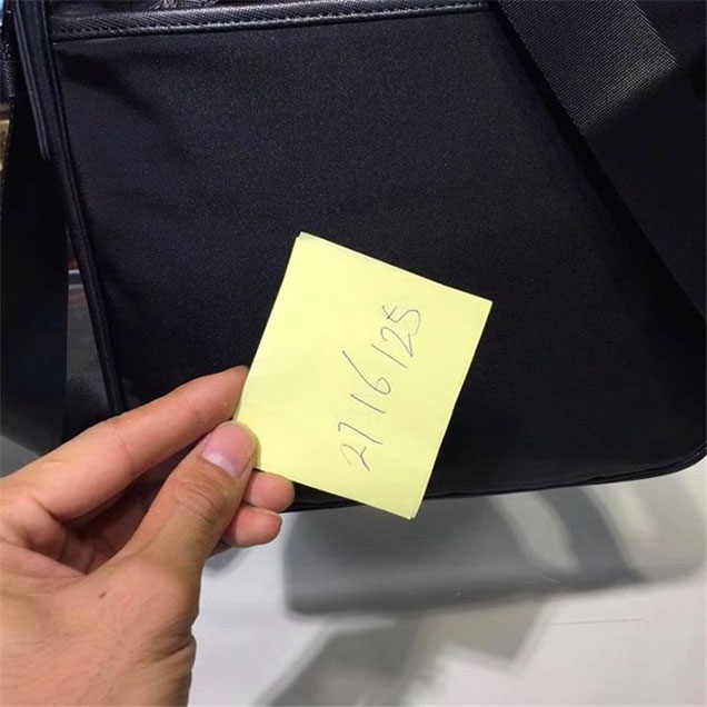 Prada Nylon Shoulder 27cm Bag BR4997 Calfskin Leather Fall Winter 2017 Collection Black