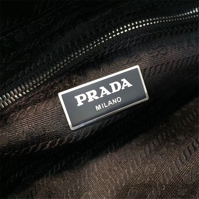 Prada Camouflage Nylon Flap Messenger Bag 31cm Bag 2VD769 Calfskin Leather Fall Winter 2017 Collection Blue
