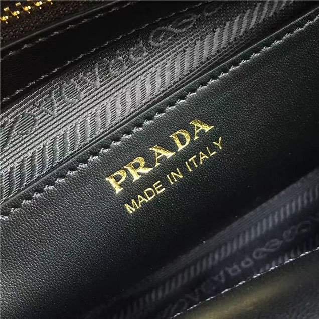 Prada Paradigme Saffiano 30cm Bag 1BA103 Calfskin Leather Fall Winter 2017 Bag Collection Baltic Blue Red
