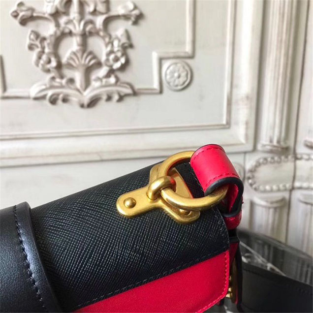Prada Animalier Lion Head 20cm Bag 1BD089 Calfskin Leather Fall Winter 2017 Bag Collection Red Black