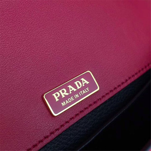Prada Animalier Lion Head 20cm Bag 1BD089 Calfskin Leather Fall Winter 2017 Bag Collection Red Black