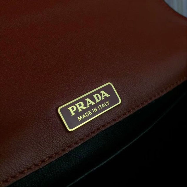 Prada Animalier Lion Head 20cm Bag 1BD089 Calfskin Leather Fall Winter 2017 Bag Collection Orange Black