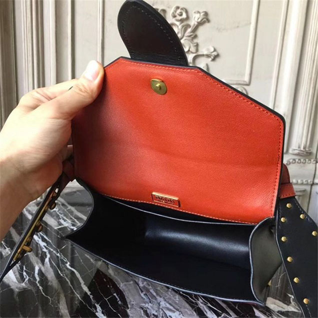 Prada Animalier Lion Head 20cm Bag 1BD089 Calfskin Leather Fall Winter 2017 Bag Collection Orange Black